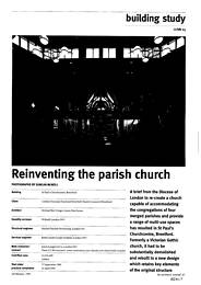 Reinventing the parish church. St Paul's Churchcentre, Brentford. AJ 24.2.93