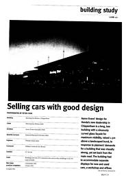 Selling cars with good design. Morning Star Motors, Chippenham. AJ 14.4.93