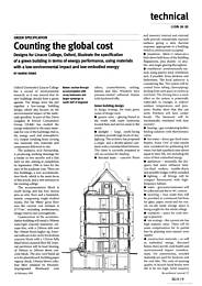 Green specification. Counting the global cost. AJ 24.02.93