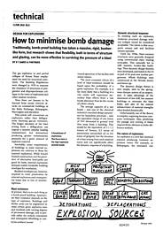 Design for explosions. How to minimise bomb damage. AJ 30.06.93