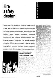 Fire safety design. AJ 21.04.93