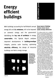 Energy efficient buildings. AJ 21.04.93