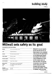 Millwall sets safety as its goal. AJ 01.09.93