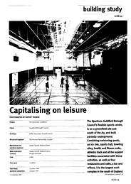 Capitalising on leisure. AJ 13.10.93