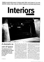 Interiors and fit-outs. A dramatic re-use of space. AJ 27.10.93