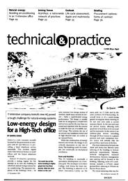 Low-energy design for a high-tech office. AJ 17.11.93