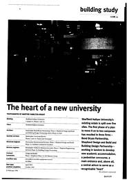 Heart of a new university. Sheffield Hallam University. AJ 23.2.94