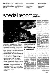 Special report. Design and build. AJ 09.02.94