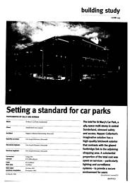 Setting a standard for car parks. St Mary's Car Park, Sunderland. AJ 16.3.94
