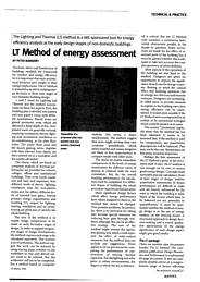 LT method of energy assessment. AJ 23.02.94