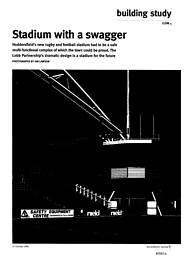 Stadium with swagger. The Alfred McAlpine Stadium, Huddersfield. AJ 27.10.94