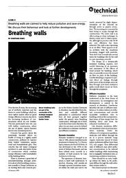 Breathing walls. AJ 26.01.95
