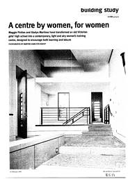 Centre by women, for women. Blackburne House Centre for Women, Hope Street, Liverpool. AJ 16.2.95