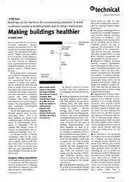 Making buildings healthier. AJ 14.09.95