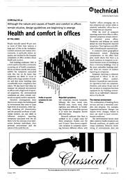 Health and comfort in offices. AJ 08.06.96