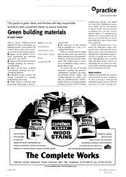 Green building materials. AJ 08.6.95