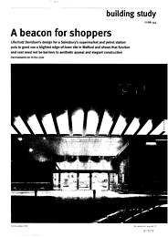 Beacon for shoppers. Sainsbury's supermarket, Watford. AJ 14.12.95