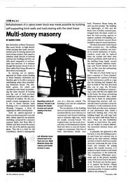 Multi-storey masonry. AJ 07.11.96