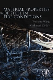 Material properties of steel in fire conditions
