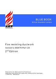 Fire resisting ductwork - tested to BS 476 Part 24 (Blue book). British Standard version. 2nd edition (Withdrawn)