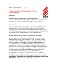 Horizontal linear gap seals used in curtain walling systems