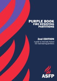 Fire resisting partitions. 2nd edition. A guide to internally framed non load bearing partitions (Purple book)