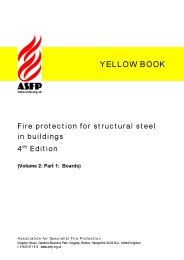 Fire protection for structural steel in buildings. 4th edition. (Volume 2: Part 1: Boards). Section 10:1 Product data sheets - Boards. (Revised March 2010). (Yellow book)