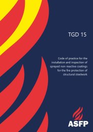 Code of practice for the installation and inspection of sprayed non-reactive coatings for the fire protection of structural steelwork