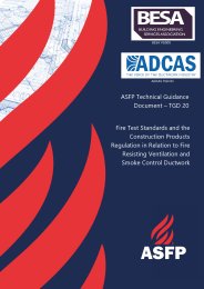 Fire test standards and the Construction Products Regulation in relation to fire resisting ventilation and smoke control ductwork