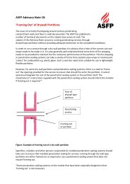 'Framing out' of drywall partitions