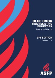 Blue book. Fire resisting ductwork. Tested to BS 476 Part 24. 3rd edition. Volume 1/3