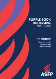 Purple book. Fire resisting partitions. 3rd Edition. A guide to internally framed non load bearing partitions