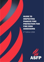 Guide to inspecting passive fire protection for fire risk assessors. 2nd Edition 2026