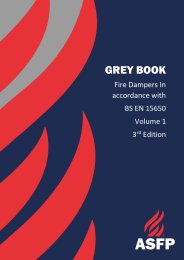 Grey Book. Fire dampers in accordance with BS EN 15650. Volume 1. 3rd Edition