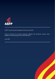 Code of practice for junctions between different fire protection systems when applied to load bearing structural steel elements
