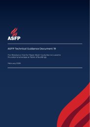 Fire resistance test for 'open-state' cavity barriers used in the external envelope or fabric of buildings