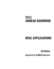 2015 ASHRAE Handbook: HVAC applications. SI edition