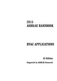 2015 ASHRAE Handbook: HVAC applications. SI edition (includes corrections issued 06/10/2016)