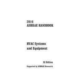 2016 ASHRAE Handbook: HVAC systems and equipment. SI edition (includes corrections issued between 15/06/2014 and 10/07/2019)