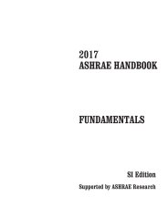 2017 ASHRAE Handbook. Fundamentals. SI edition (includes corrections issued between 15/06/2014 and 10/07/2019)