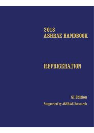 2018 ASHRAE Handbook: Refrigeration. SI edition (includes corrections issued between 15/06/2018 and 15/06/2021)
