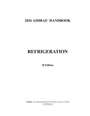2026 ASHRAE Handbook: Refrigeration. SI edition