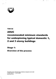 ASUC Recommended Minimum Standards For Underpinning Typical Domestic 1 ...