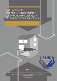 Guidelines on safe and efficient basement construction directly below or near to existing structures. 2nd edition