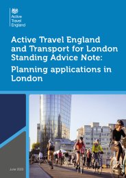 Active Travel England and Transport for London standing advice note: planning applications in London