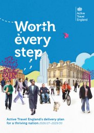 Worth every step. Active Travel England's delivery plan for a thriving nation