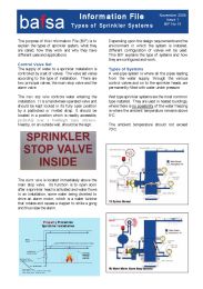 Types of sprinkler systems