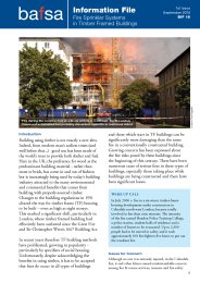 Fire sprinkler systems in timber framed buildings