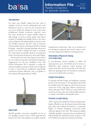 Flexible connectors for sprinkler systems. Issue 3