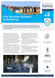 Fire sprinkler systems in dwellings